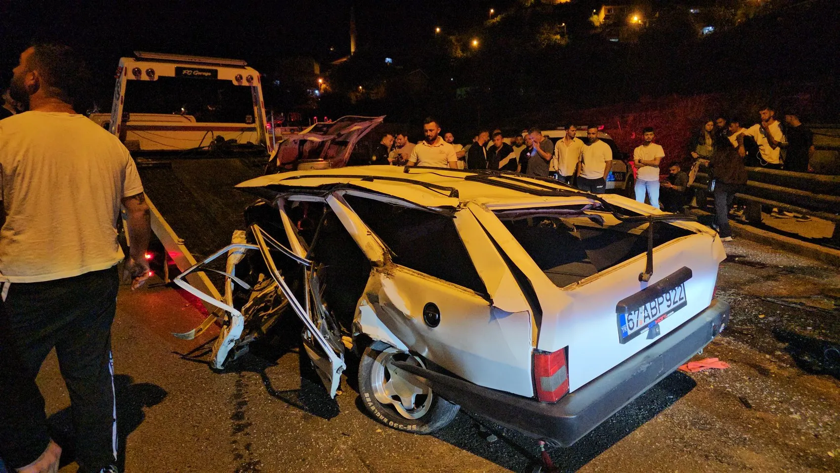 Zonguldak'ta tünel çıkışında feci kaza Sürücü araçtan fırladı