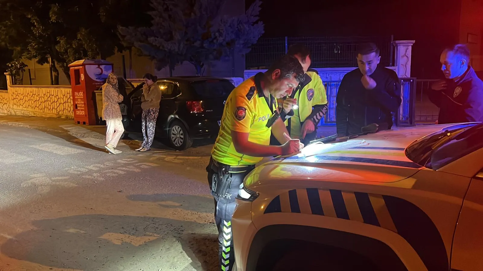 Nevşehir'de kaza yaptıktan sonra direksiyon başında sızdı