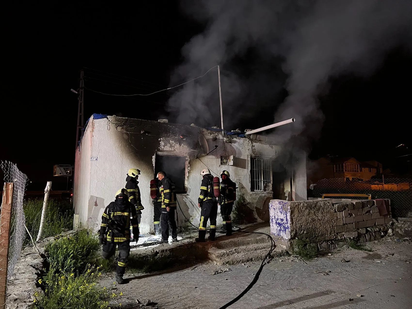 Kayseri'de gece yarısı korkutan yangın