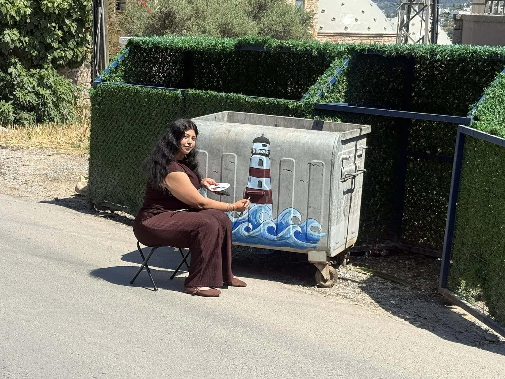 Bodrum sokakları Meryem ile renklendi