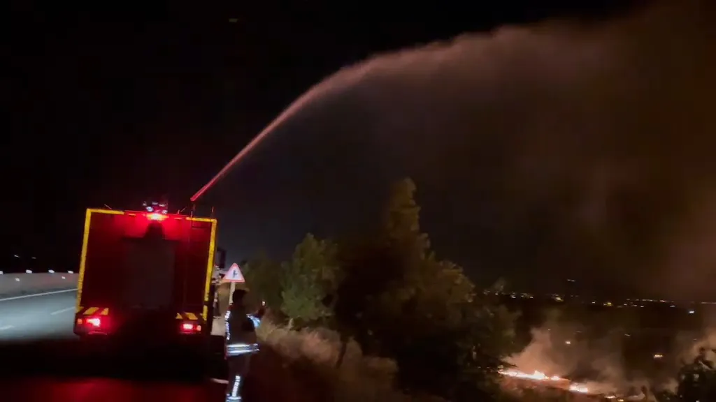 Hatay'da kontrolsüz anız ateşi 200 dönüm zeytinliği kül etti