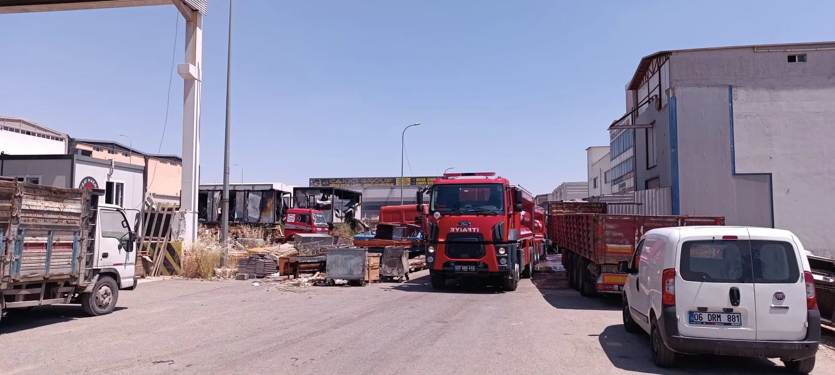 Gaziantep sanayisinde korkutan atölye yangını