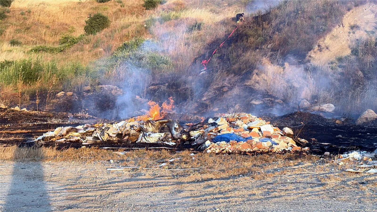 Çorlu'da hasat öncesi büyük yangın korkusu