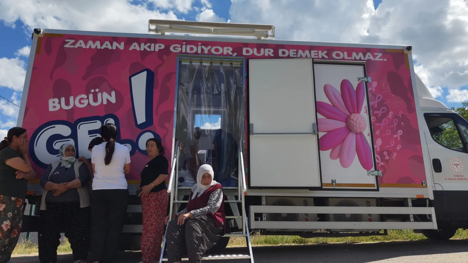 Tunceli'de kanser taraması köylünün ayağına geldi