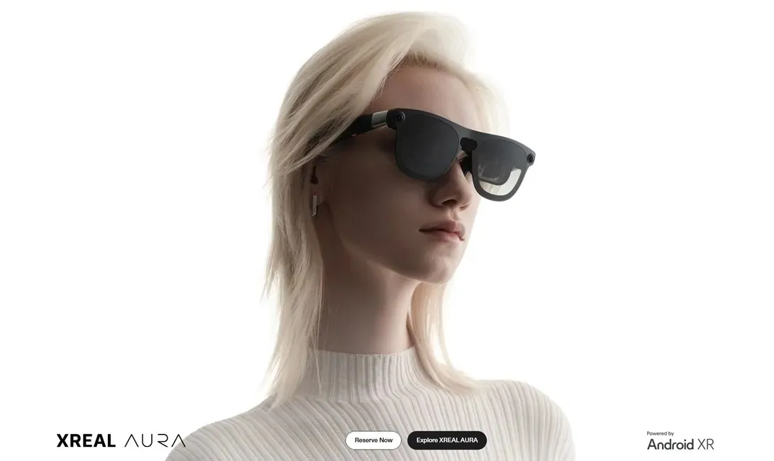 Xreal Aura Android karma gerçeklik gözlüğü işlemci