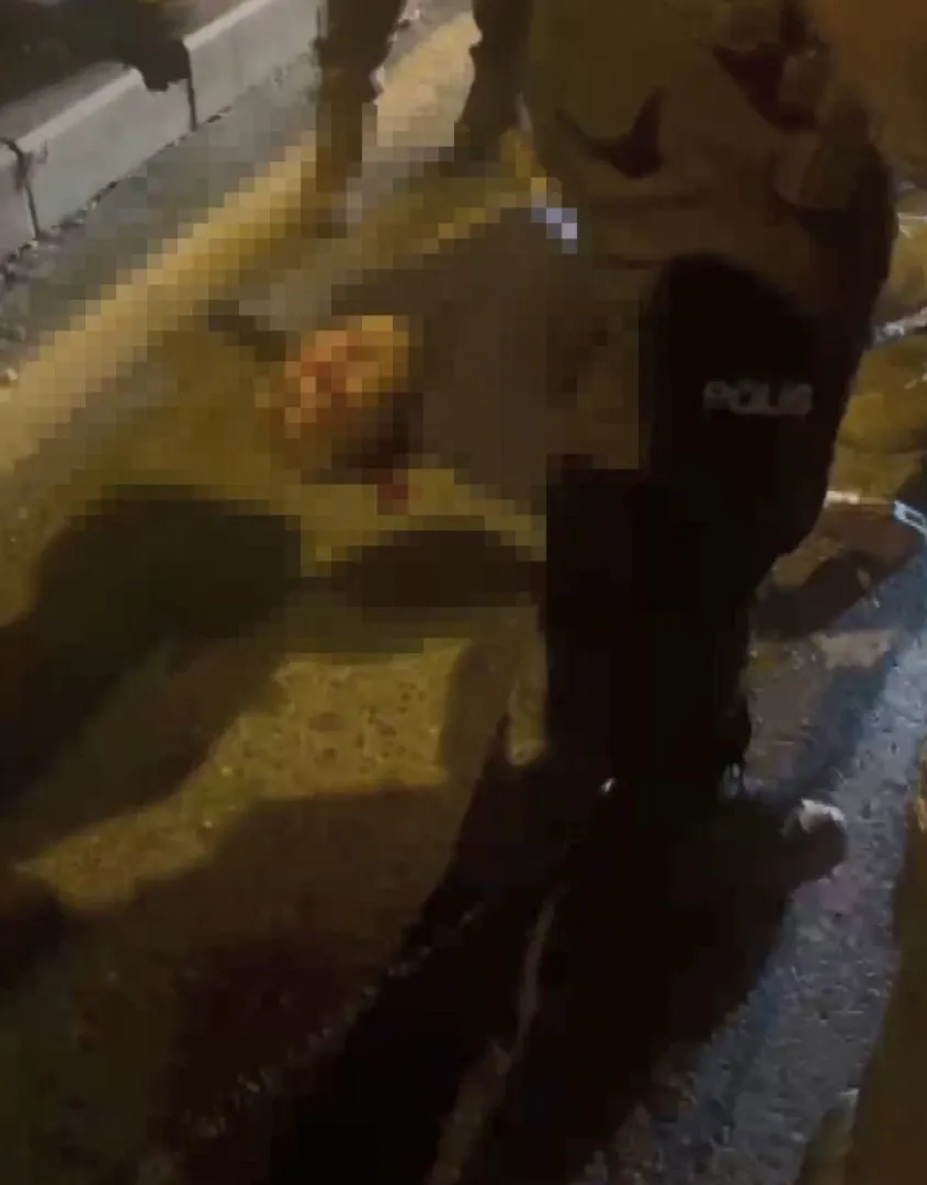 Şişli'de taksi şoförüne dehşet anları