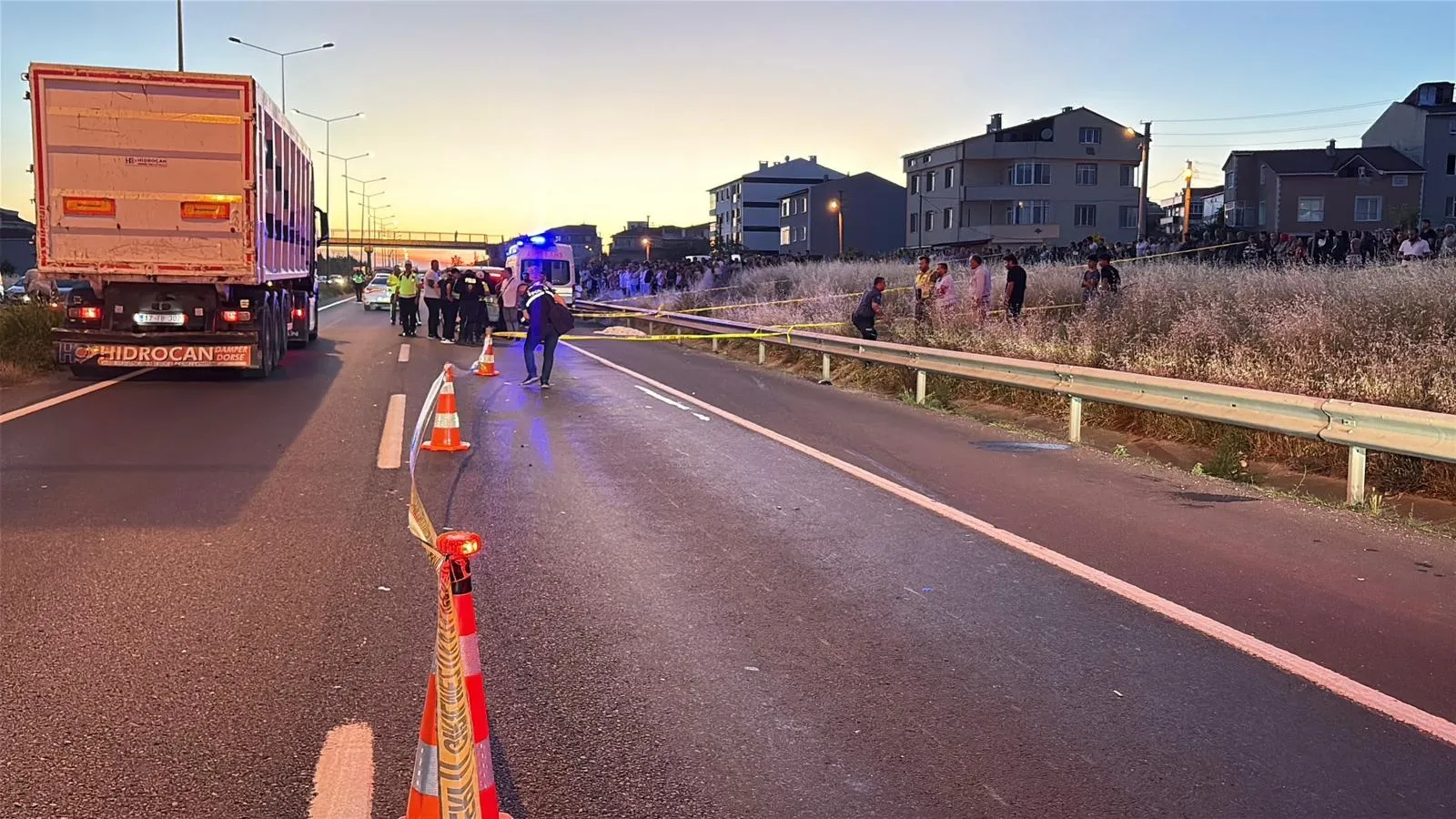 Çorlu yolunda 15 yaşındaki Rabia otomobilin çarpması sonucu hayatını kaybetti