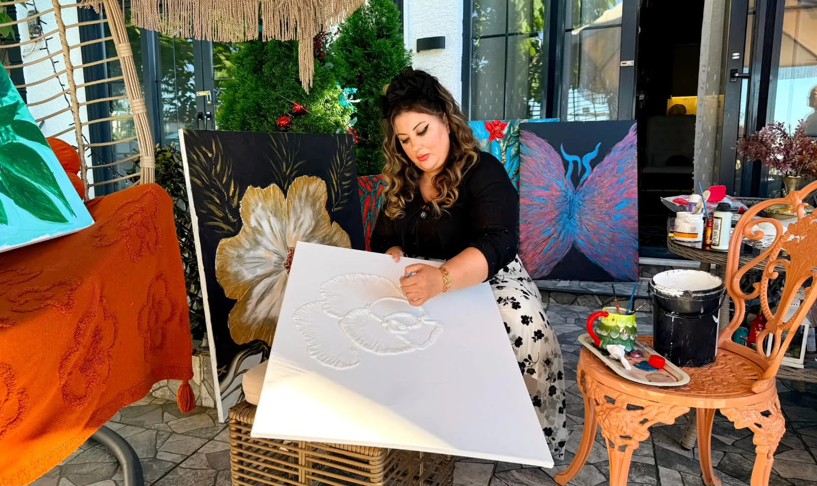 Artvinli doktordan Filistinli çocuklar için sanat dolu destek