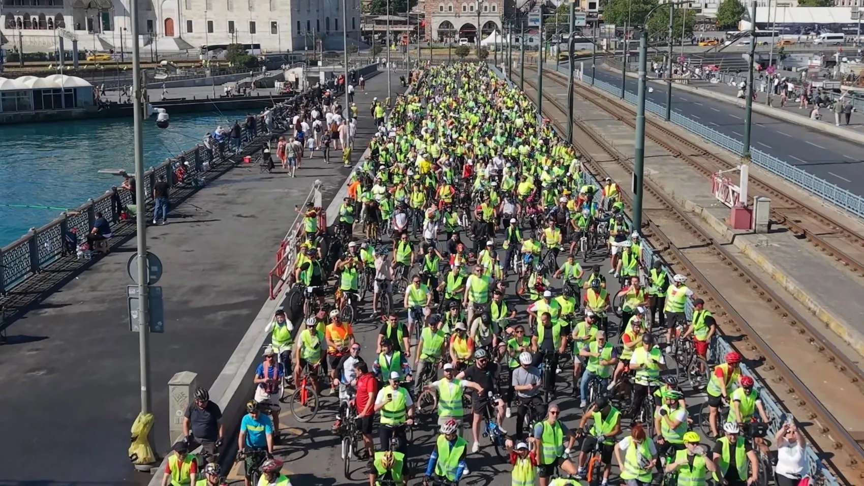 Milli maç sonrası Tarihi Yarımada’da 20 kilometrelik bisiklet turu