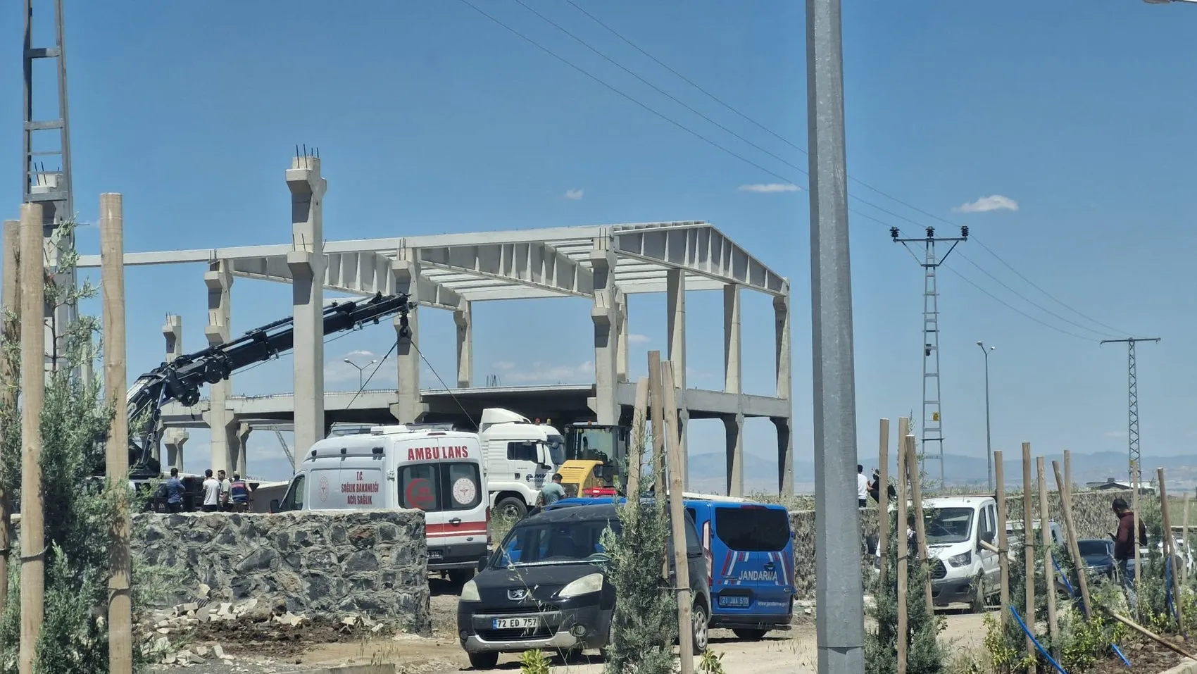 Diyarbakır'da inşaat faciası Bir işçi hayatını kaybetti