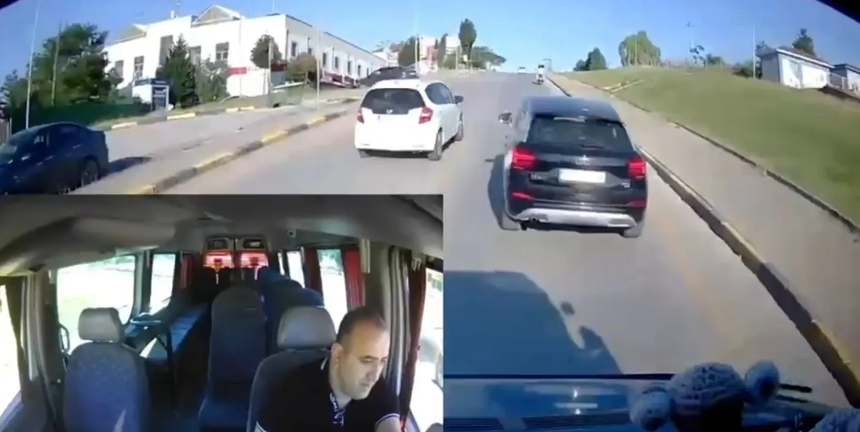 Sakarya’da trafikte savcı ve minibüs şoförü birbirine girdi