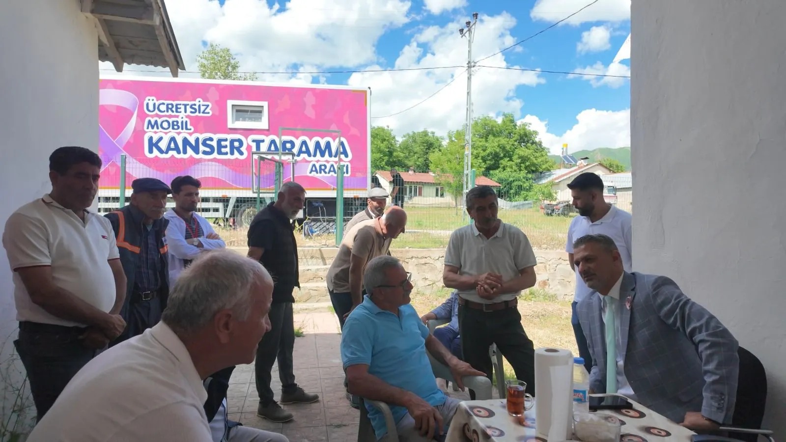 Tunceli'de kanser taraması köylünün ayağına geldi
