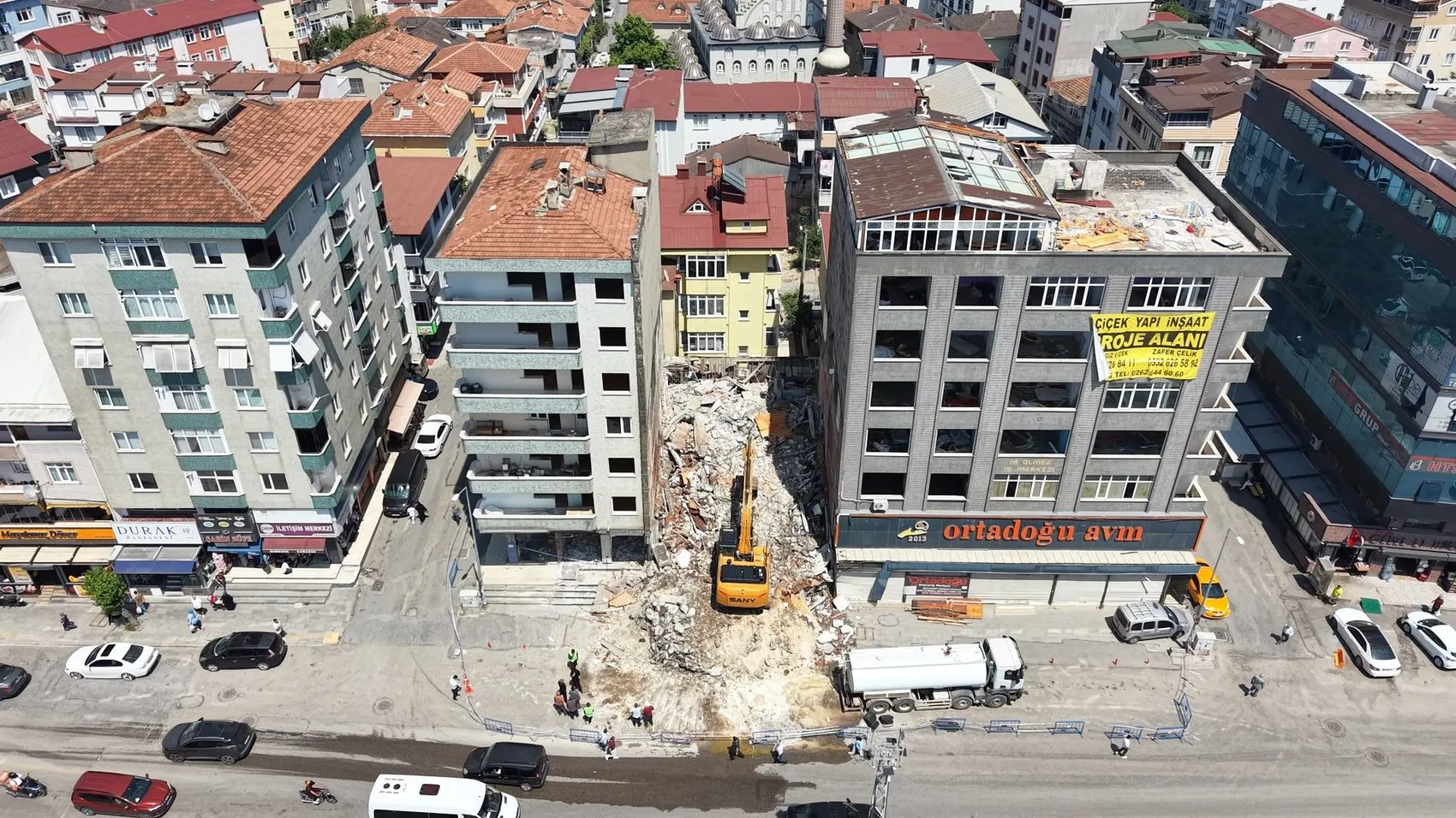 Gebze'de dört can alan o bölge yeniden yükseliyor