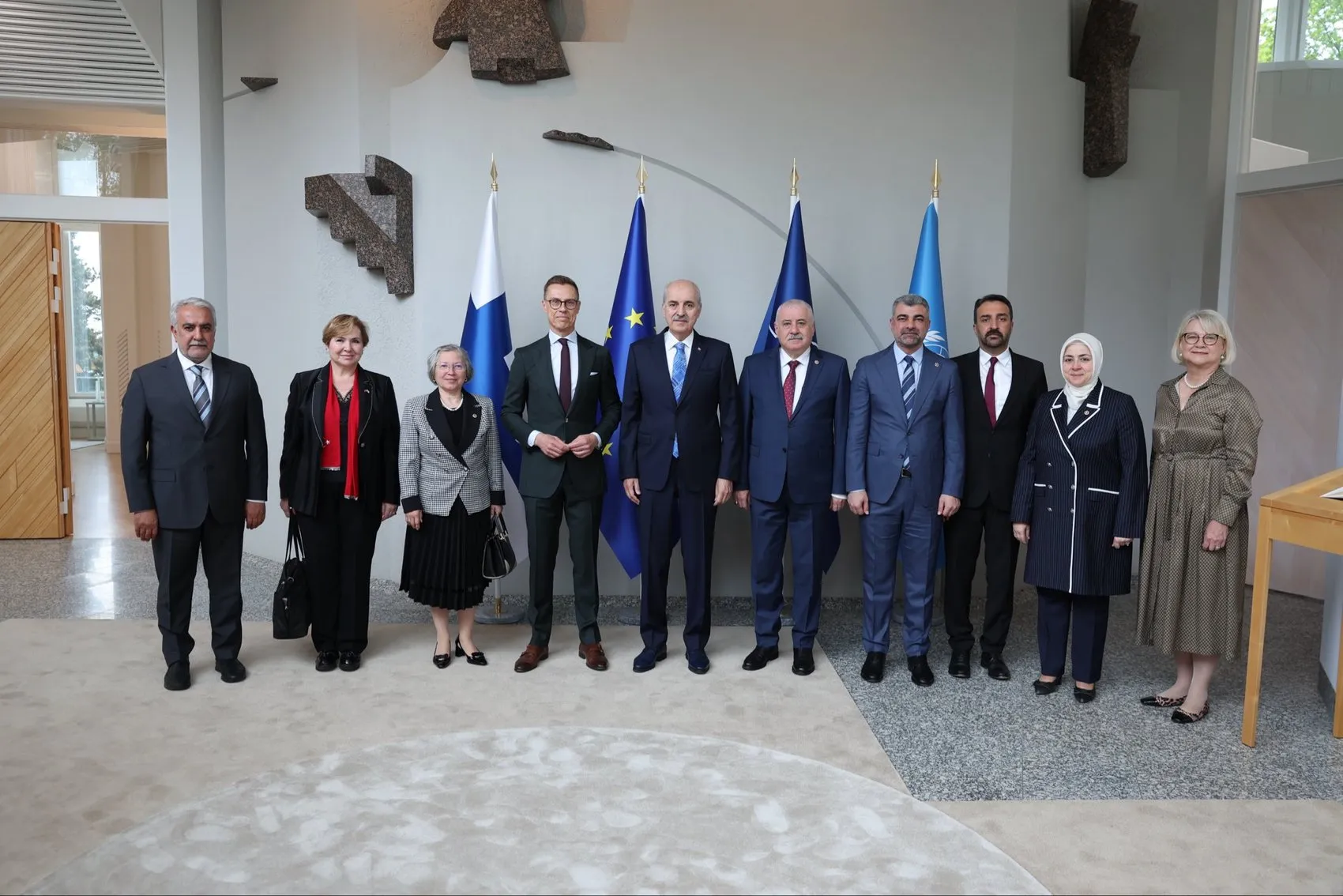 Numan Kurtulmuş Finlandiya temaslarına başladı