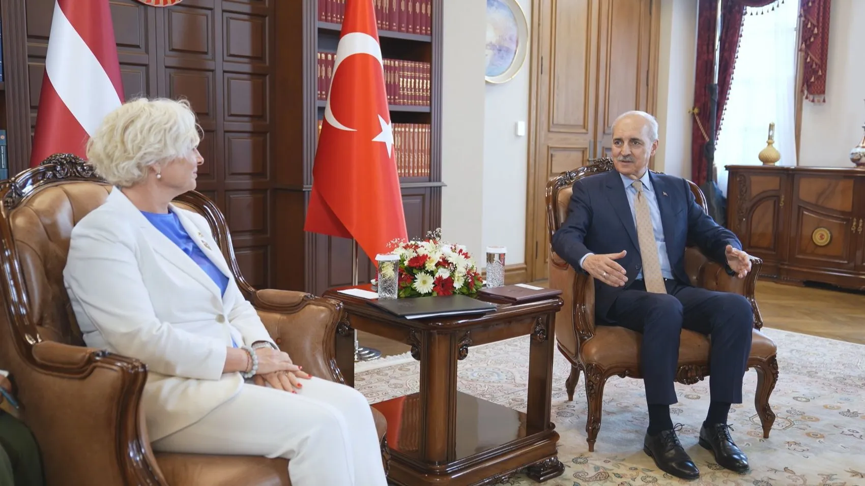 Kurtulmuş ve Mierina İstanbul’da NATO gündemini masaya yatırdı