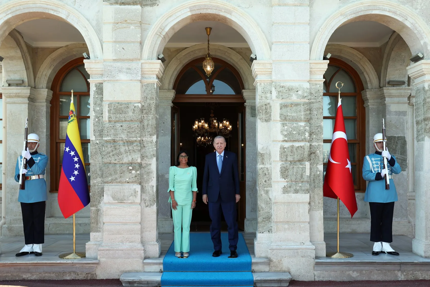 Erdoğan Dolmabahçe’de Venezuela heyetini ağırladı