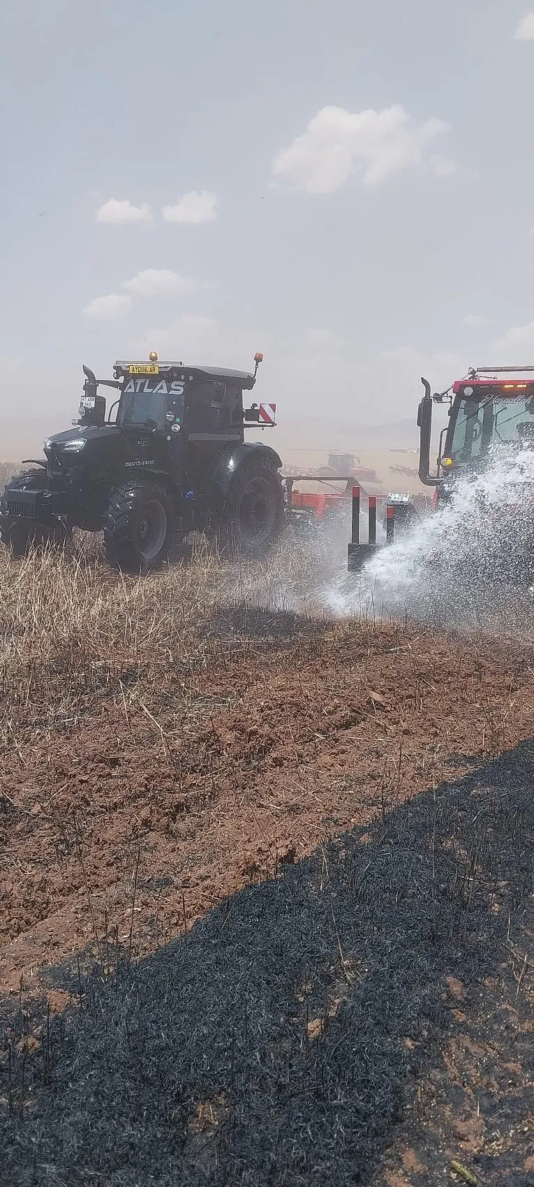 Mardin’de 300 dönüm tarla küle döndü