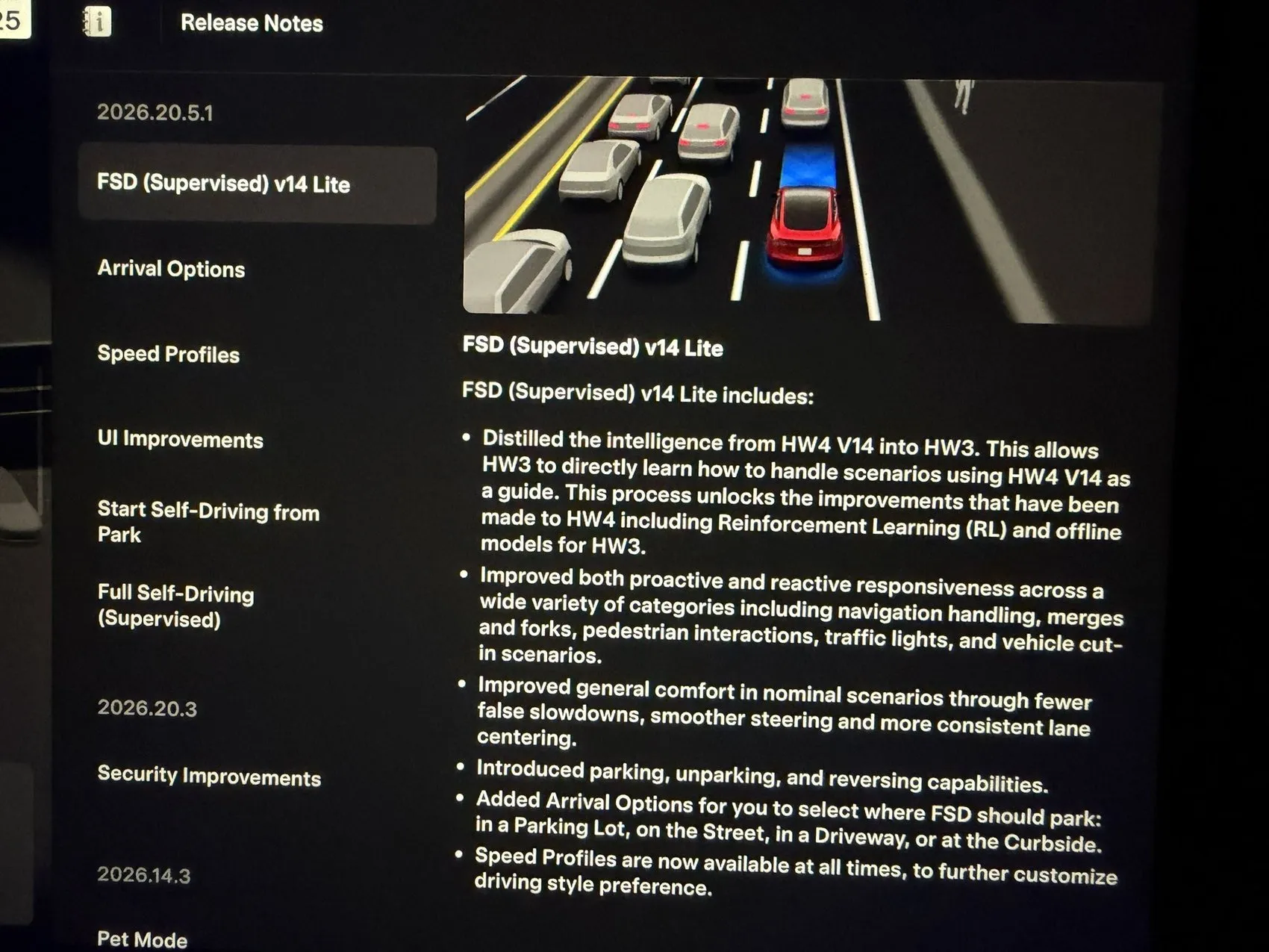Tesla, eski araçları için FSD V14 Lite güncellemesini yayınladı