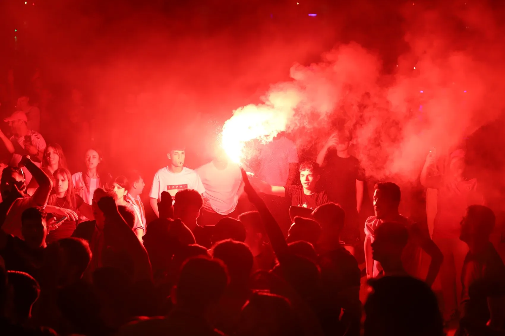 Samsunspor taraftarı 61'inci yılı meşalelerle kutladı