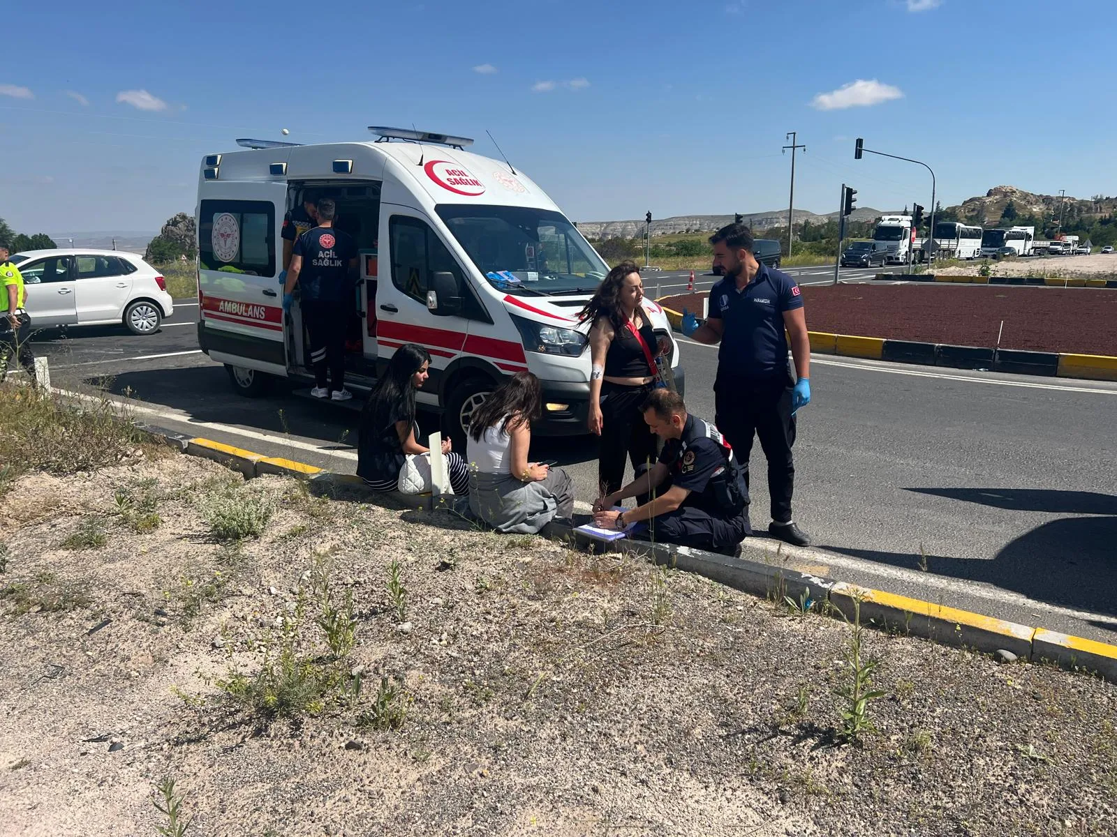 Nevşehir'de iki otomobil çarpıştı 7 kişi yaralandı