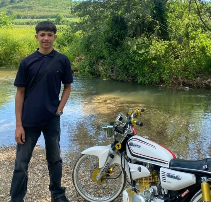 Satılığa çıkardığı motorla kaza yaptı