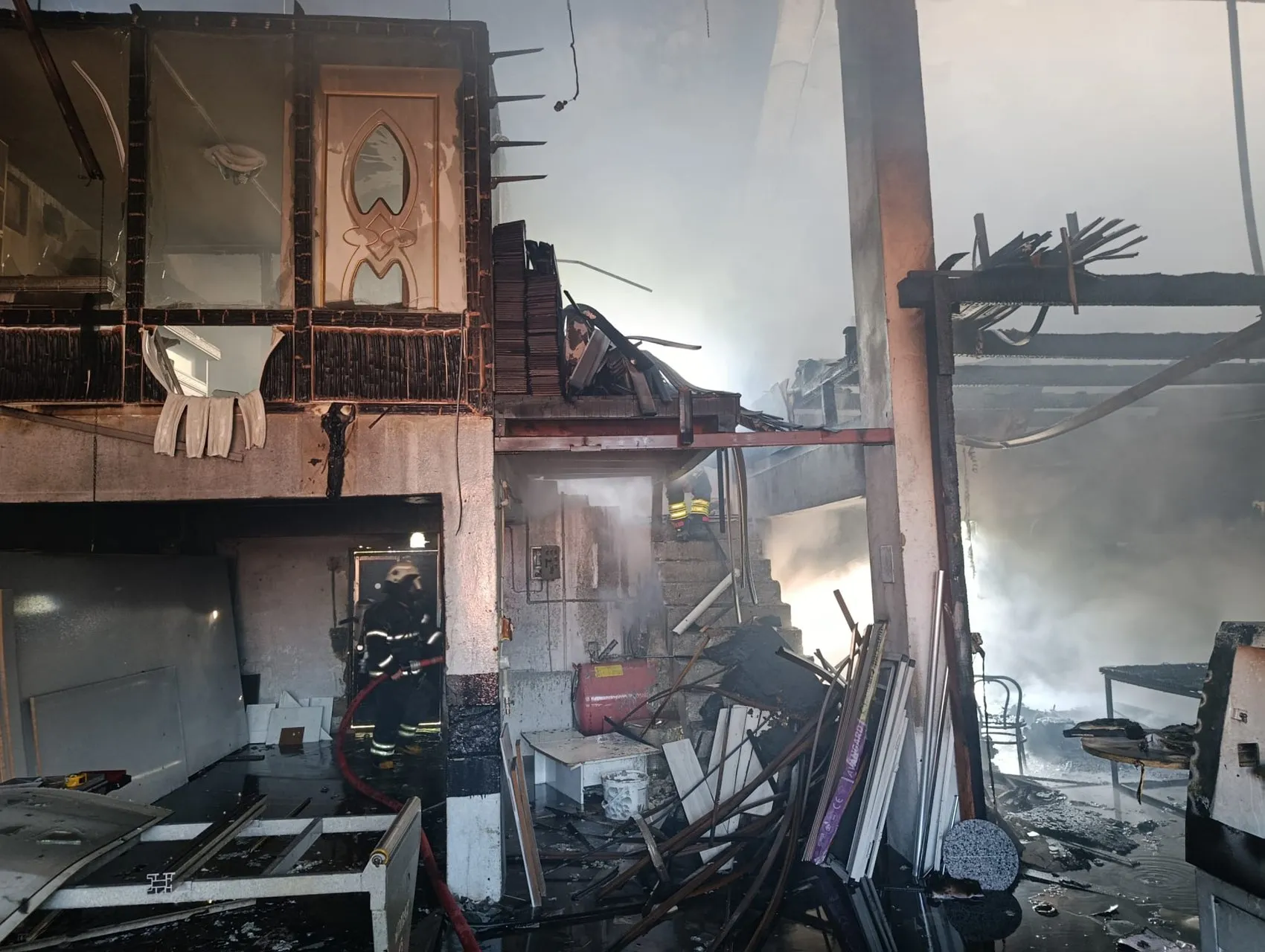 Ordu’daki sanayi sitesinde korkutan yangın