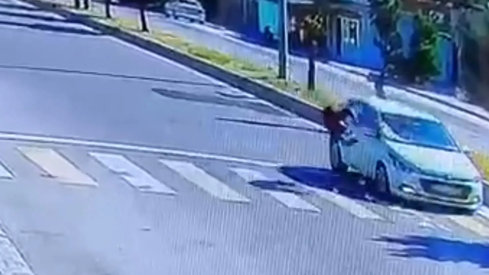 Ceylanpınar'da korkutan kaza güvenlik kamerasına yansıdı