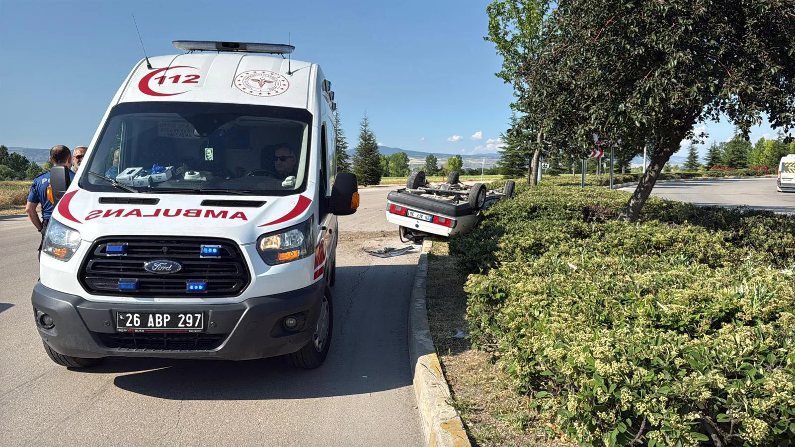 Eskişehir’de trafik kazası İki genç yaralandı