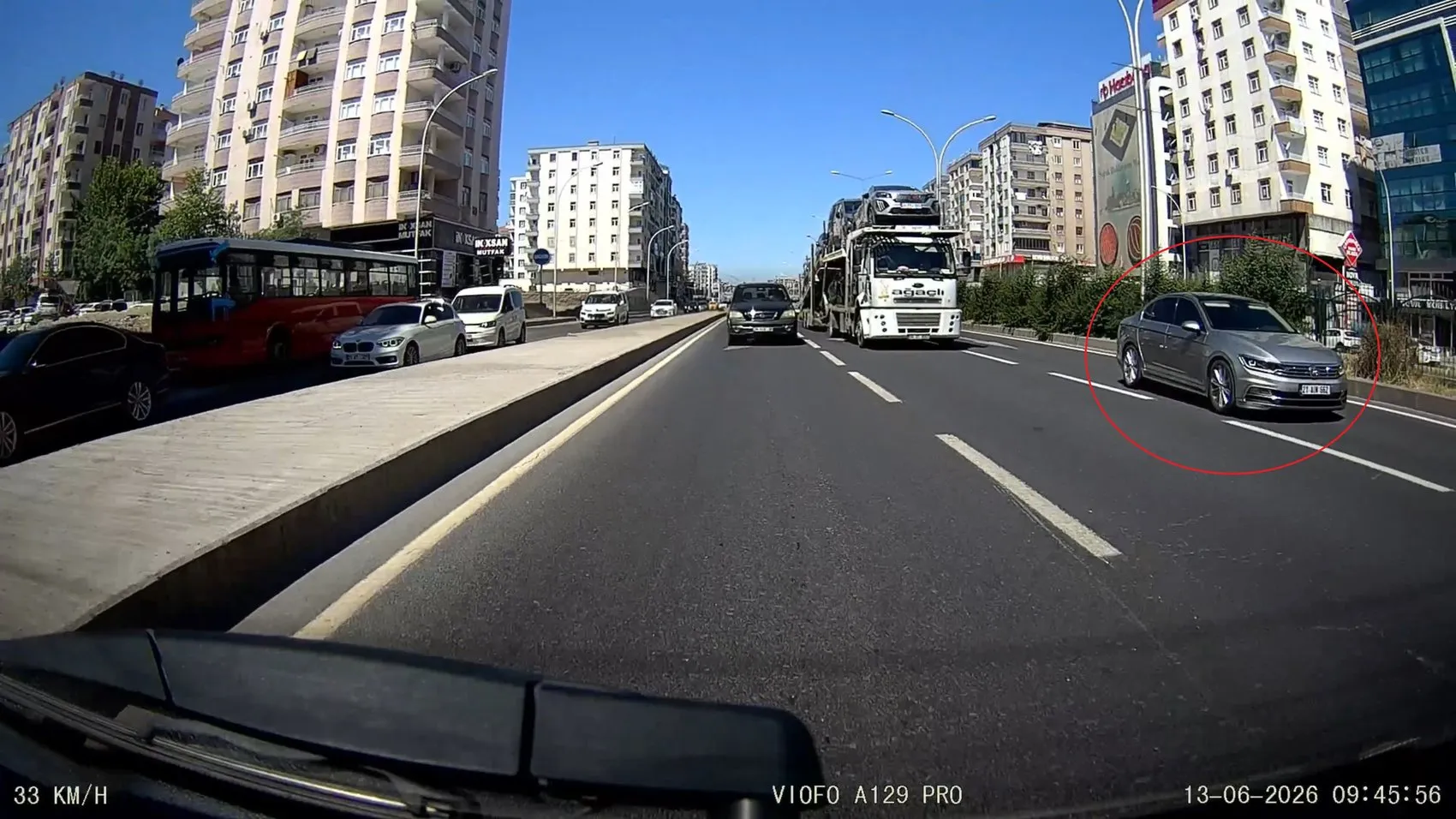 Diyarbakır trafiğinde saniyelerle ölçülen kaza tehlikesi