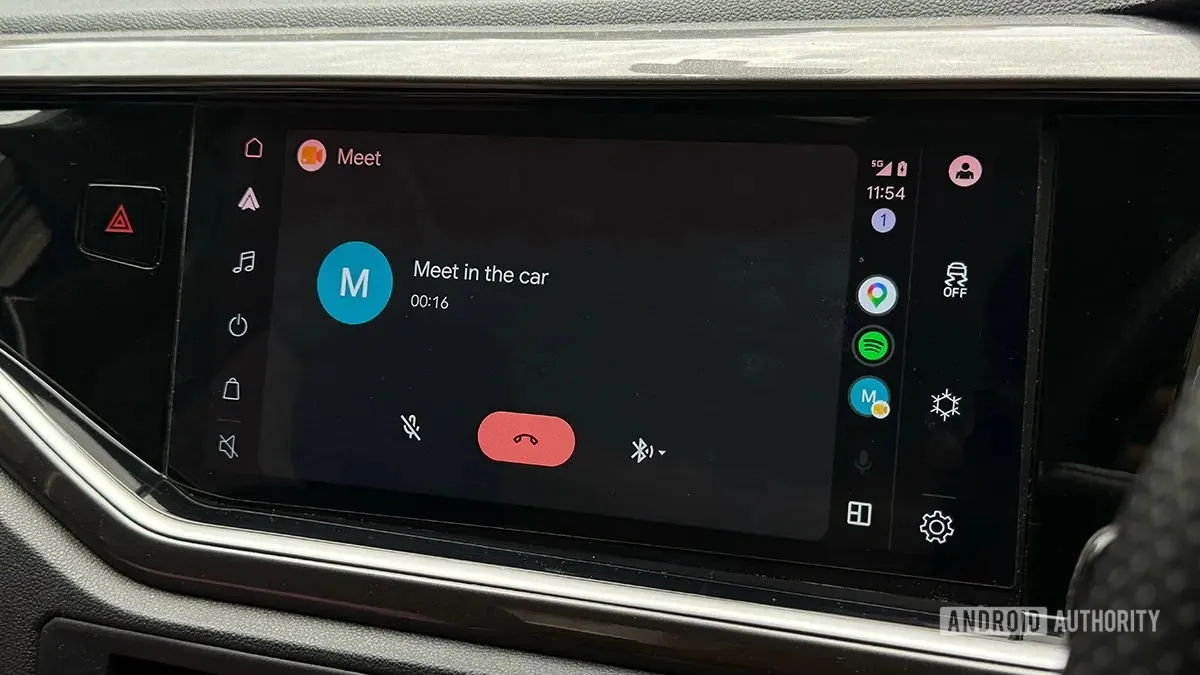 google meet toplantı android auto