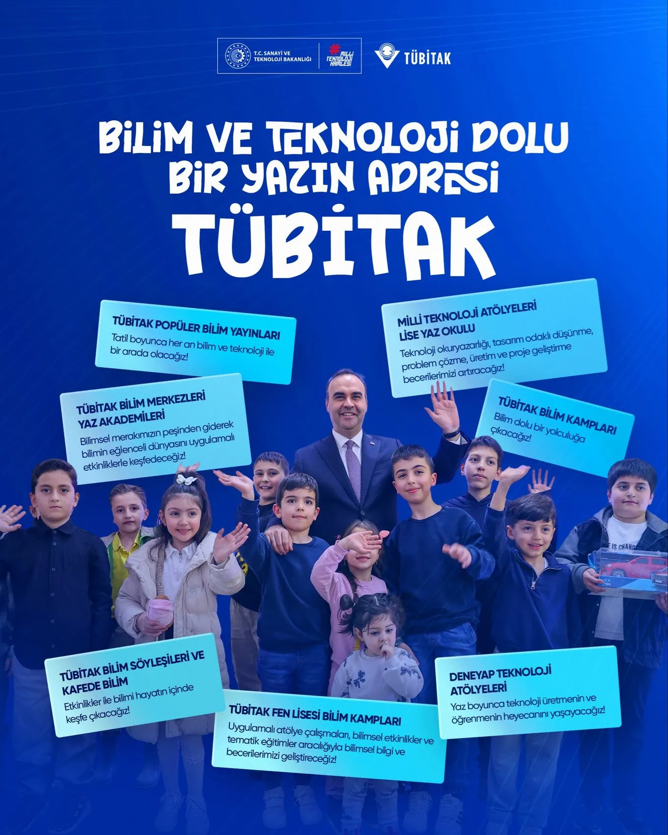 Bakan Kacır gençleri bilimle dolu bir yaza çağırıyor