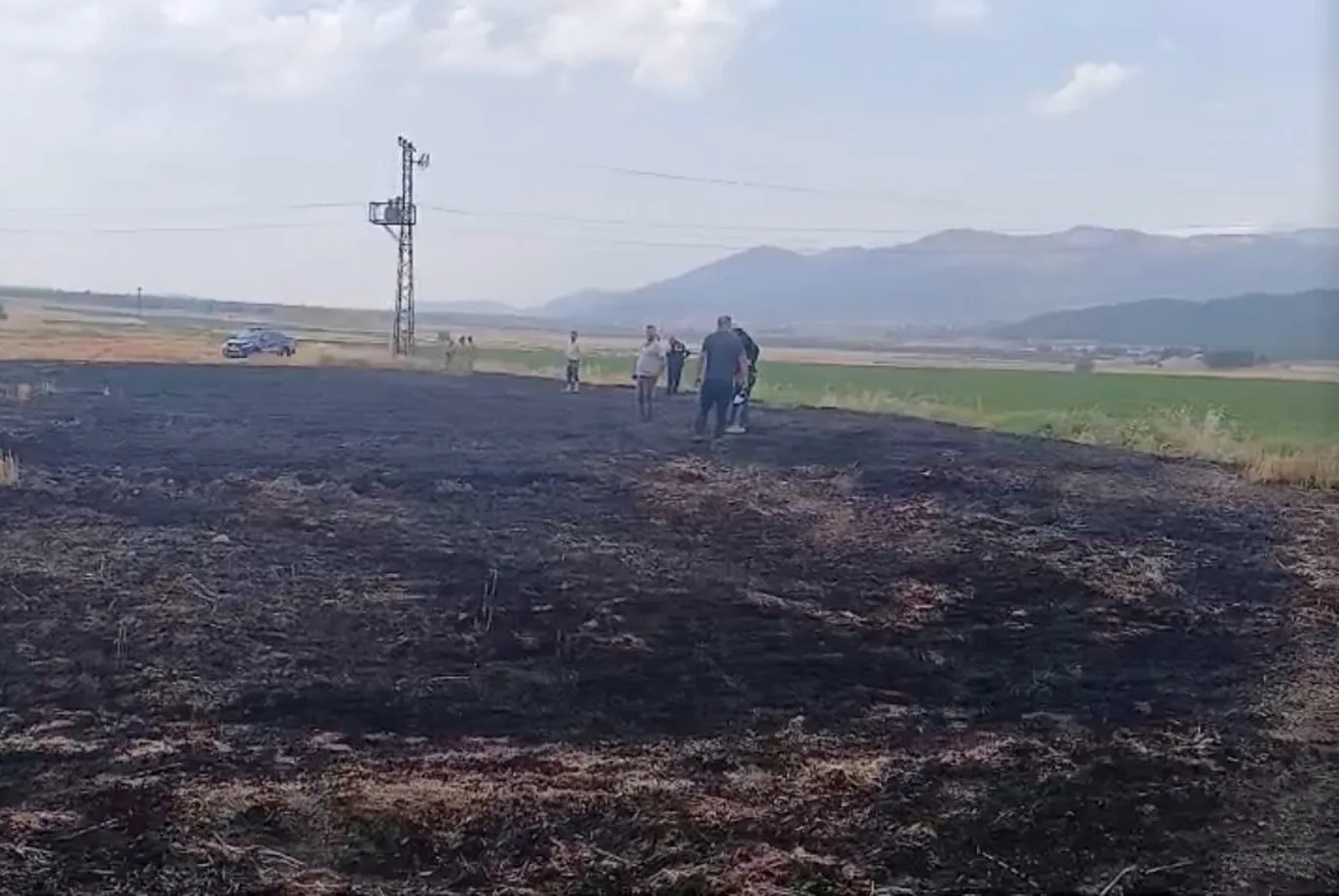 İslahiye’de hasat öncesi büyük talihsizlik