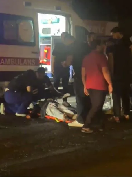 Mardin'de 78 yaşındaki kadının hayatını kaybettiği kaza kamerada