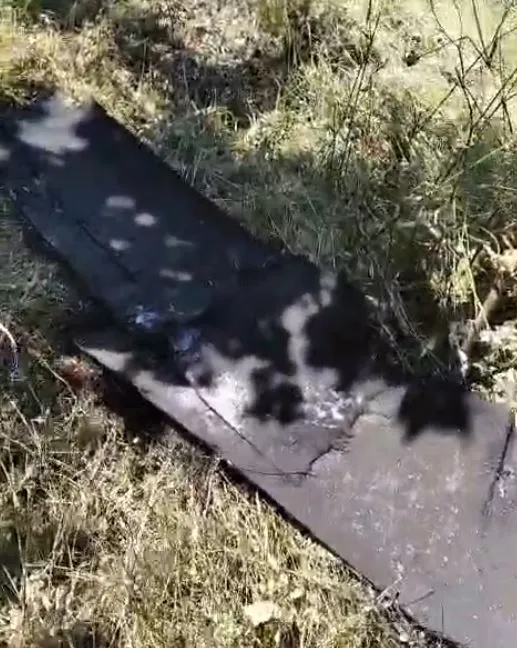 Kastamonu'da bir evin fındık bahçesine insansız hava aracı düştü