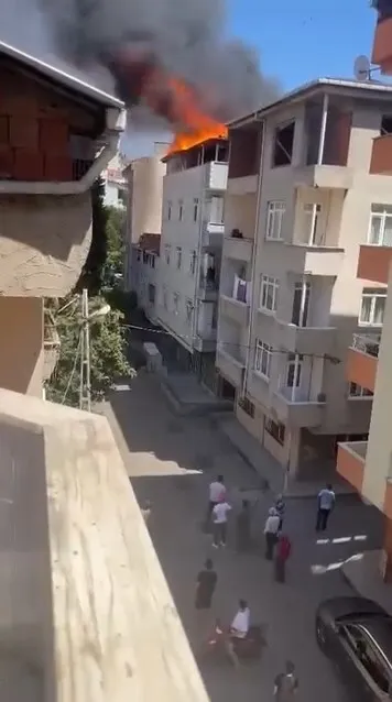 Pendik'te çatı tamiri kabusa döndü