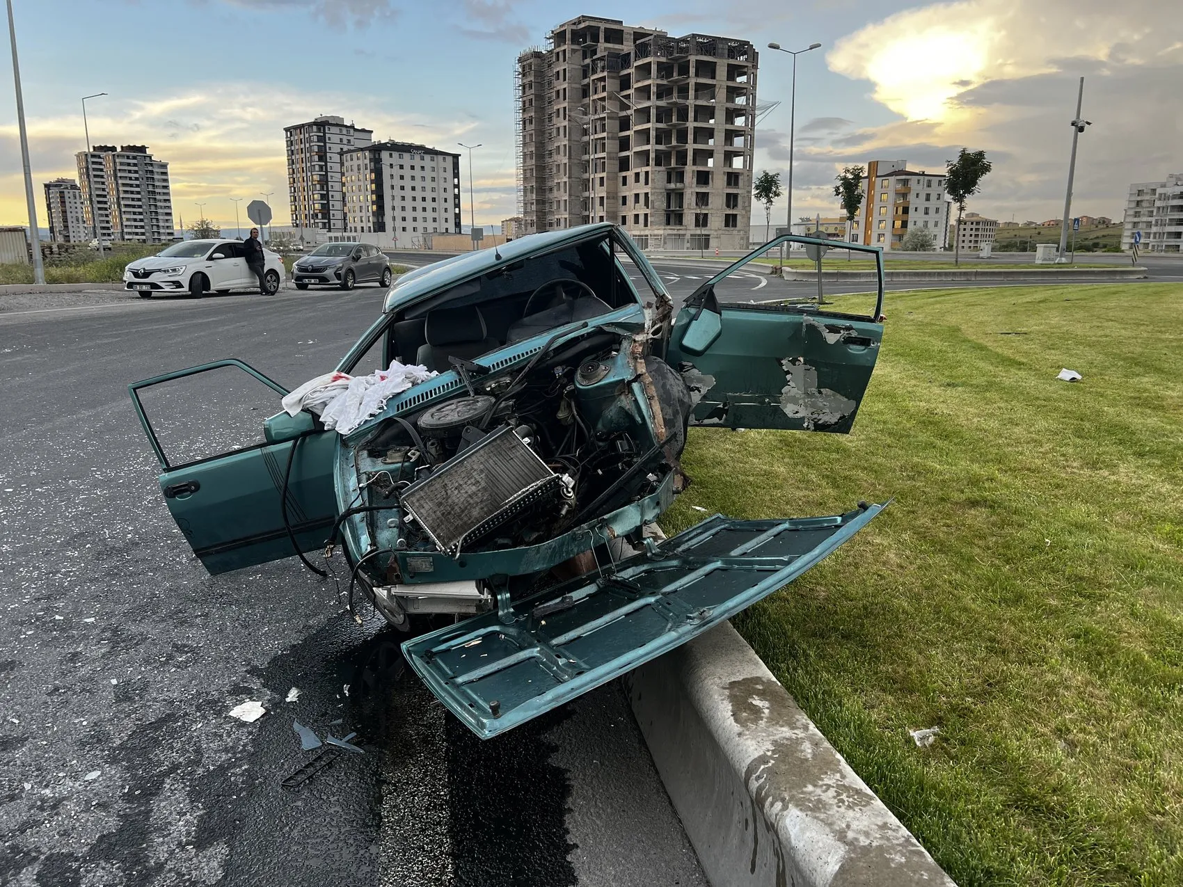 Kayseri'de trafik kazası 4 kişi hastanelik oldu