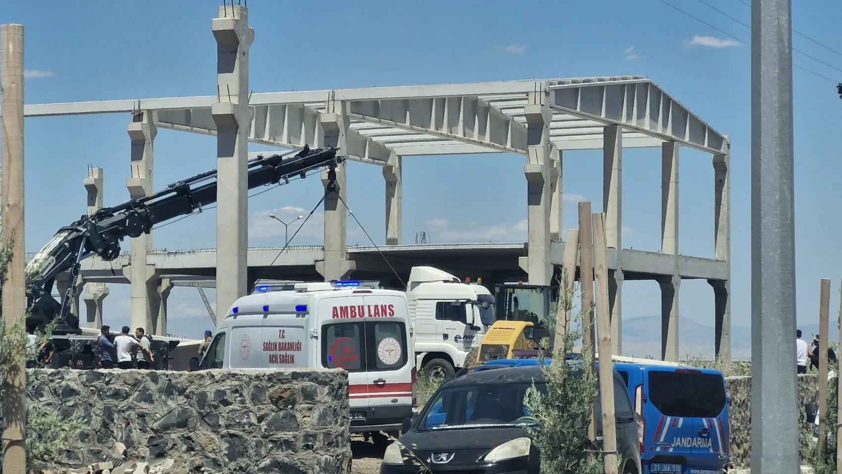 Diyarbakır'da inşaat faciası Bir işçi hayatını kaybetti