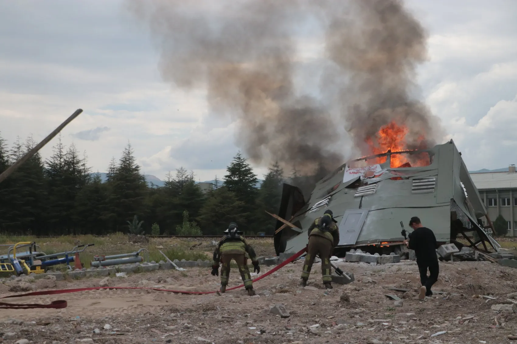 Ankara'da büyük deprem tatbikatı 658 personel sahaya indi