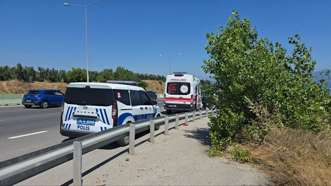 Mudanya yolunda kaza sürücüyü hastanelik etti