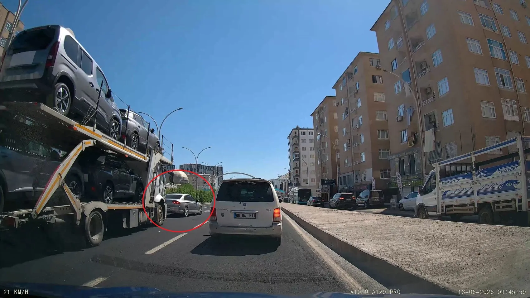 Diyarbakır trafiğinde saniyelerle ölçülen kaza tehlikesi