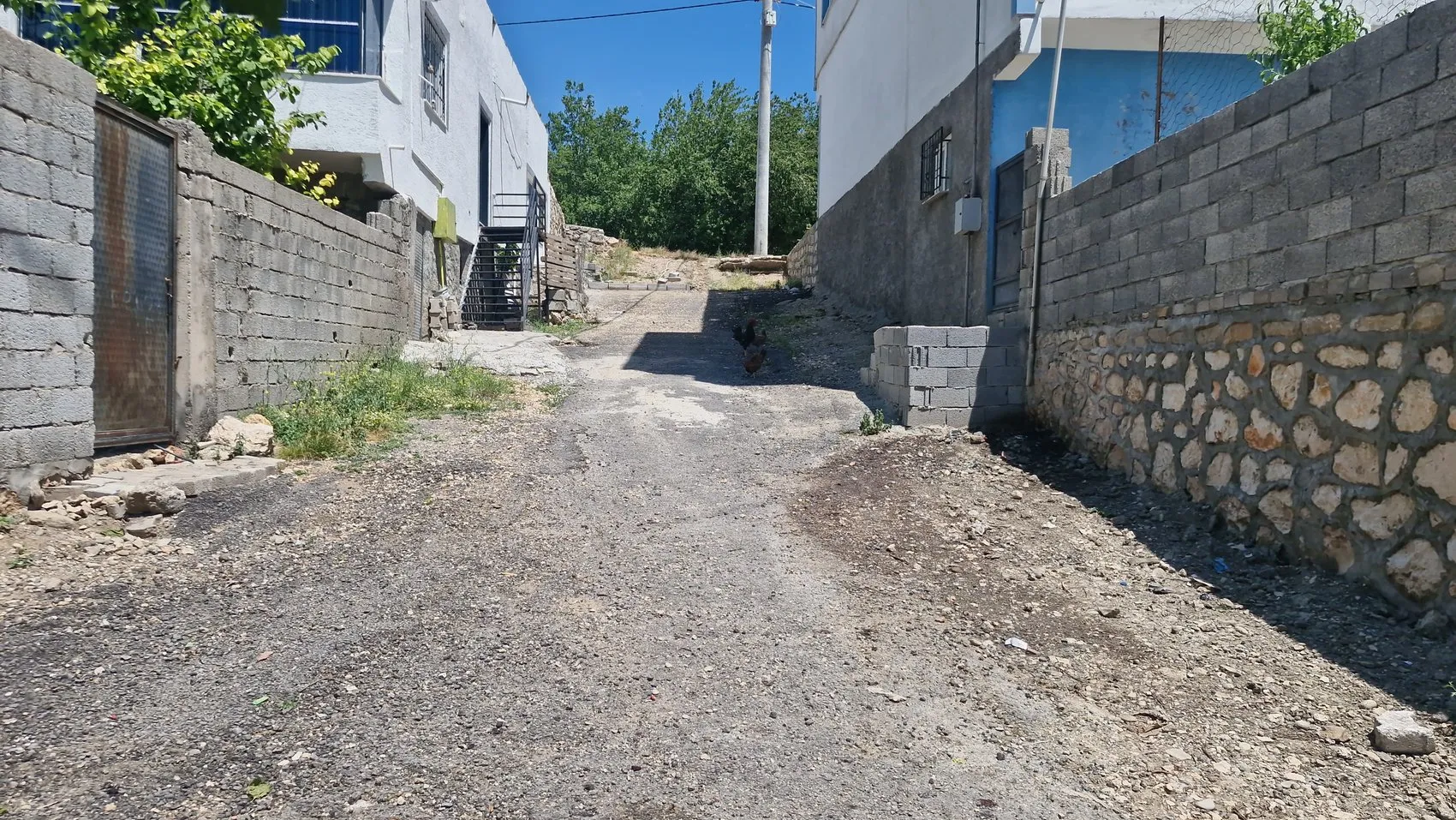 Komşusundan engelli rampasına kürekli saldırı