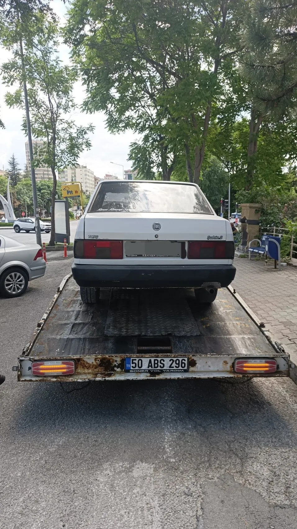 Trafikte balta çıkaran sürücüye rekor ceza