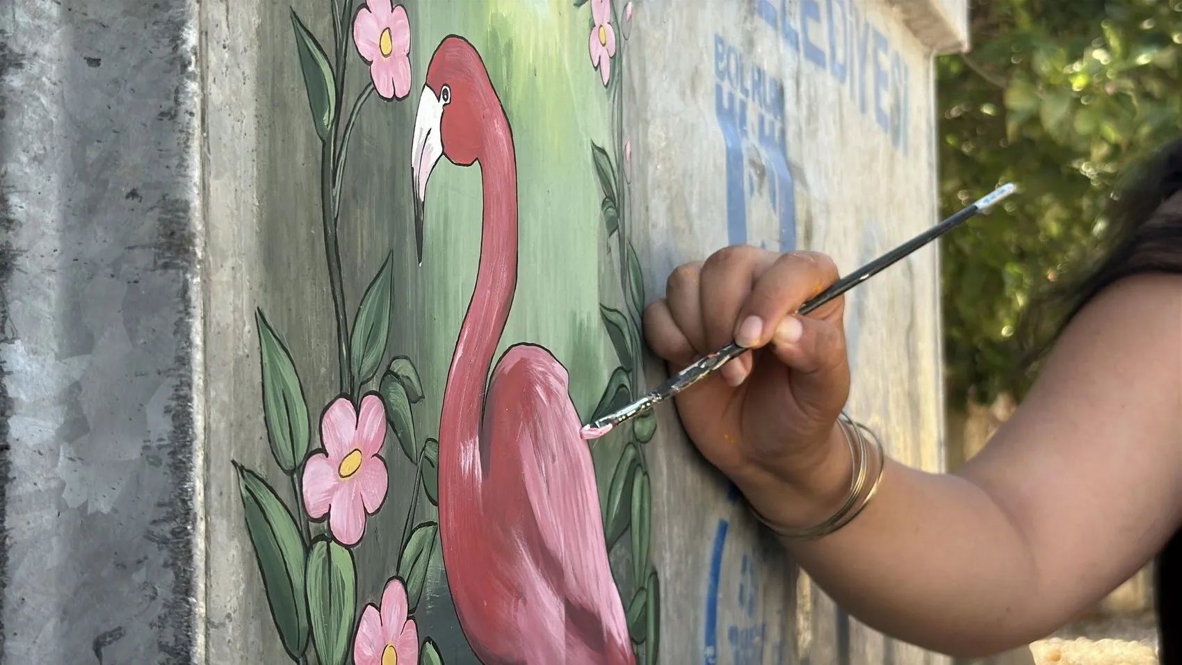 Bodrum sokakları Meryem ile renklendi