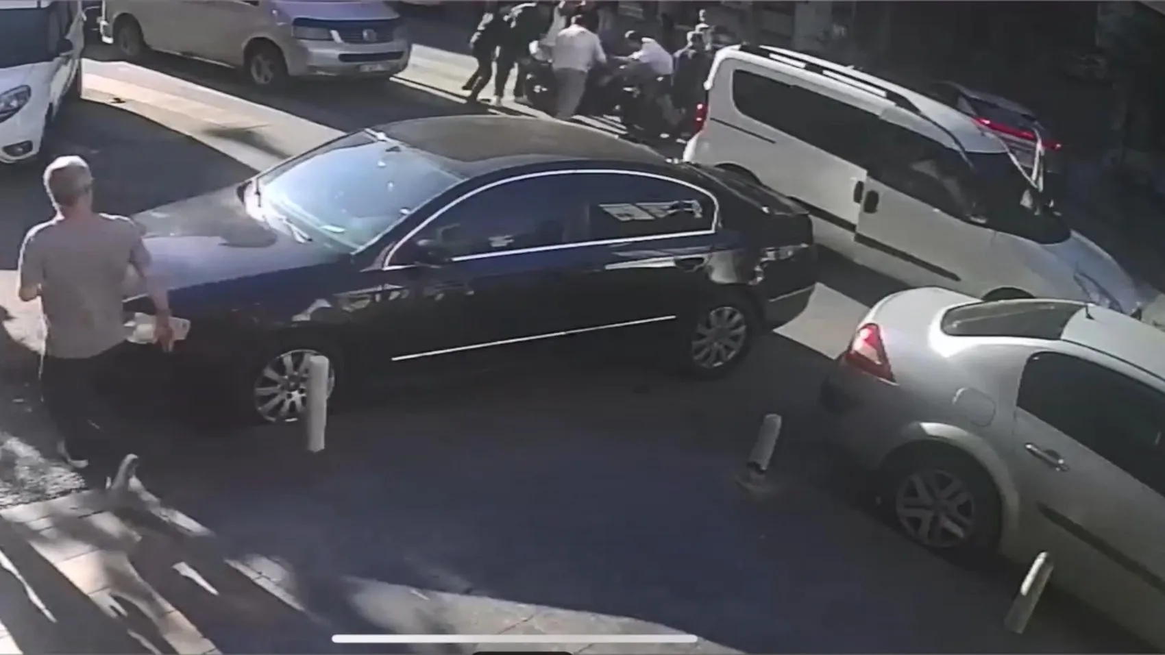 Kağıthane'de bayram günü yaşanan acı kaza kamerada