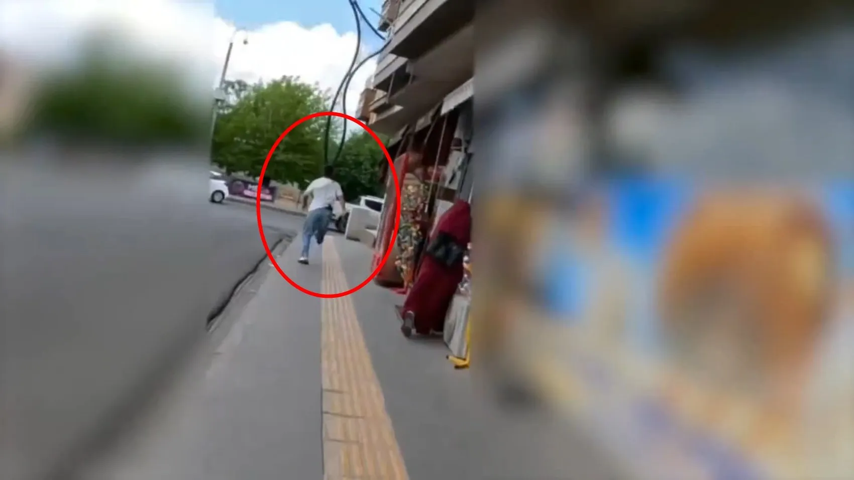 Bingöl sokaklarında polisin şüpheli takibi kameraya yansıdı