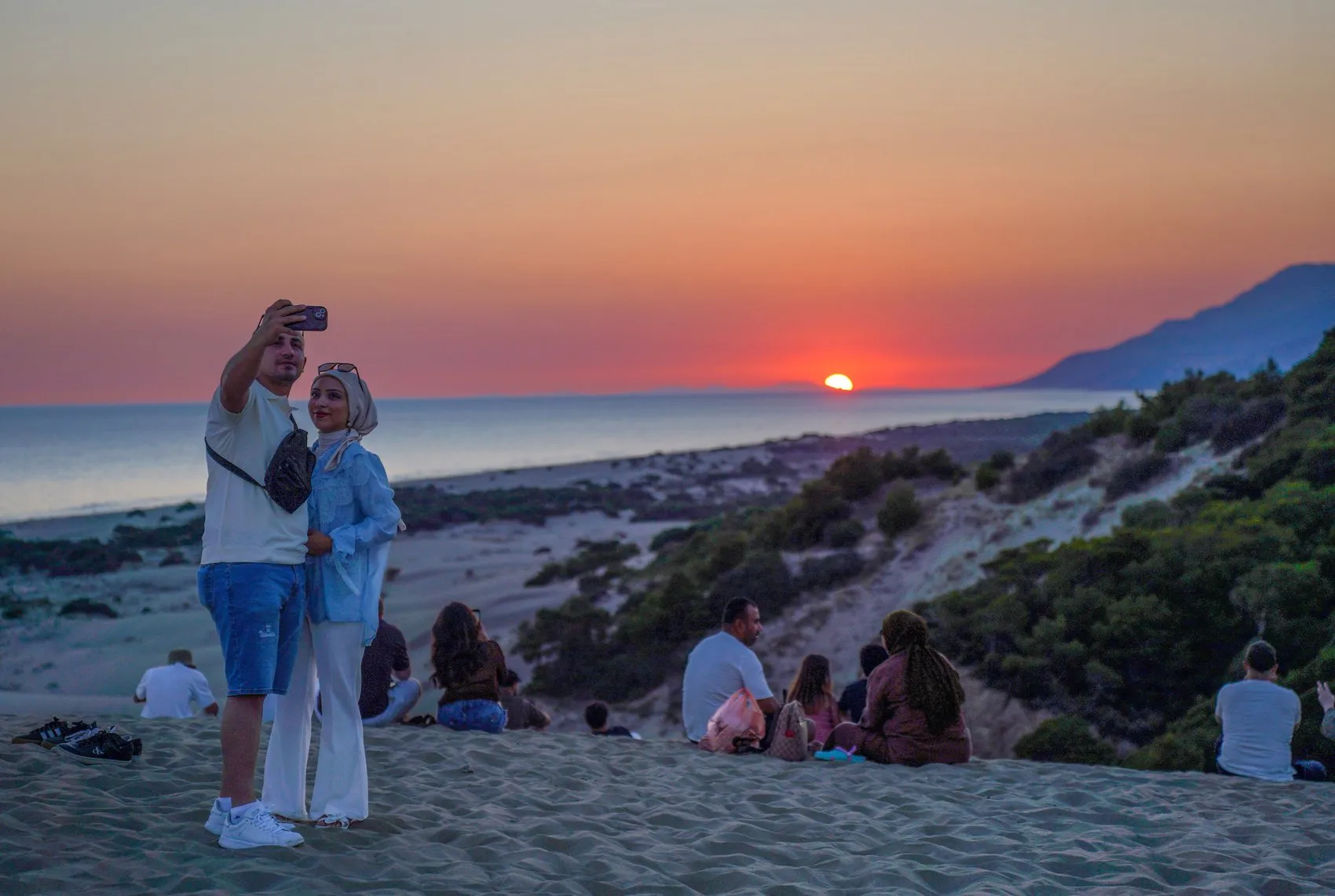 Patara Kum Tepeleri gün batımı için yeni çekim noktası oldu
