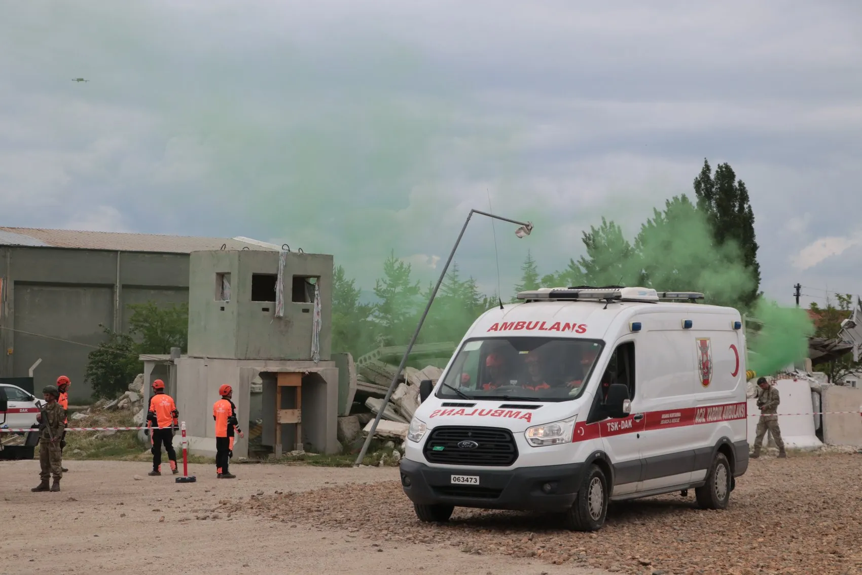 Ankara'da büyük deprem tatbikatı 658 personel sahaya indi