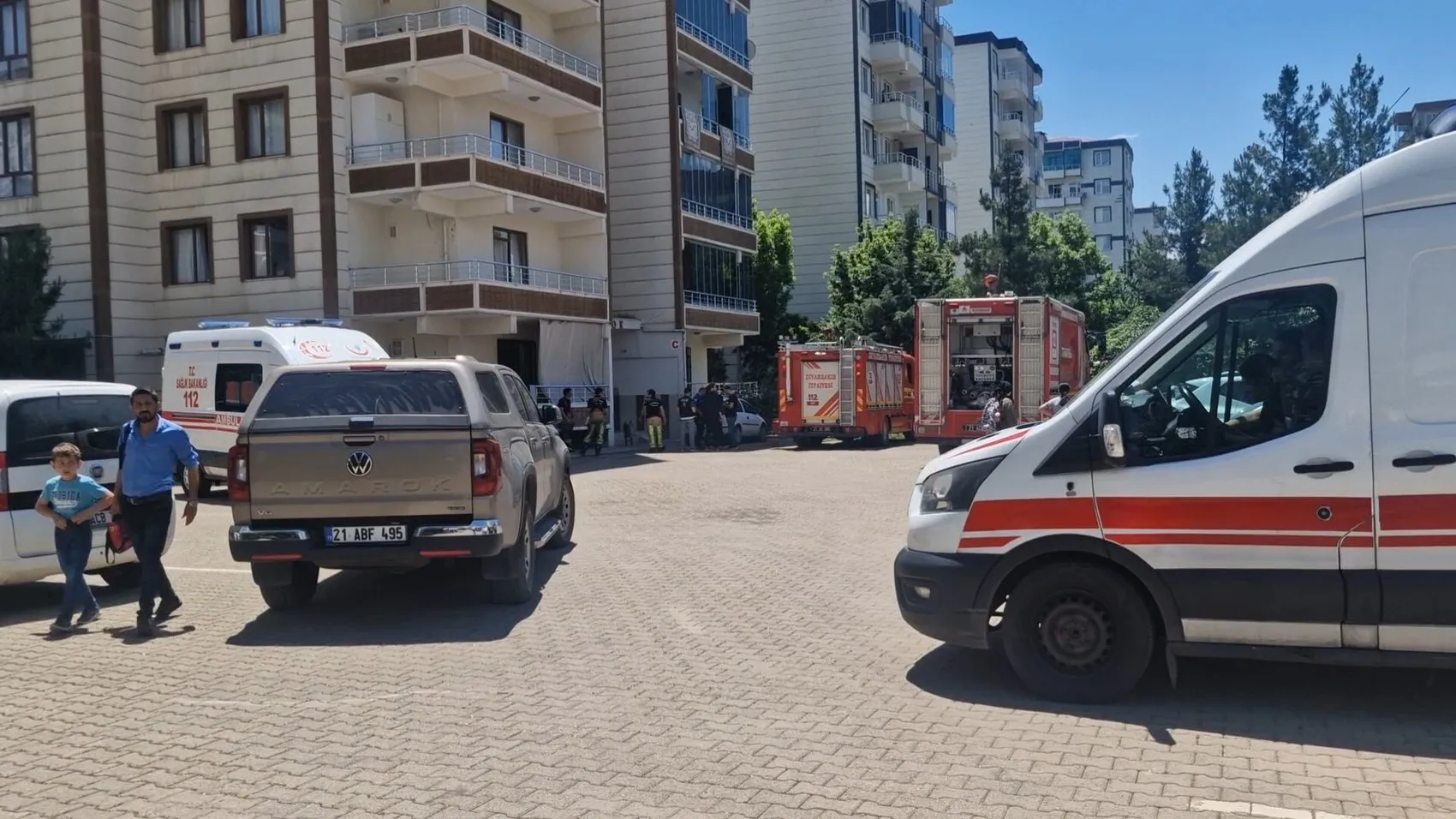 Diyarbakır Bağlar'da bir evde yangın paniği yaşandı