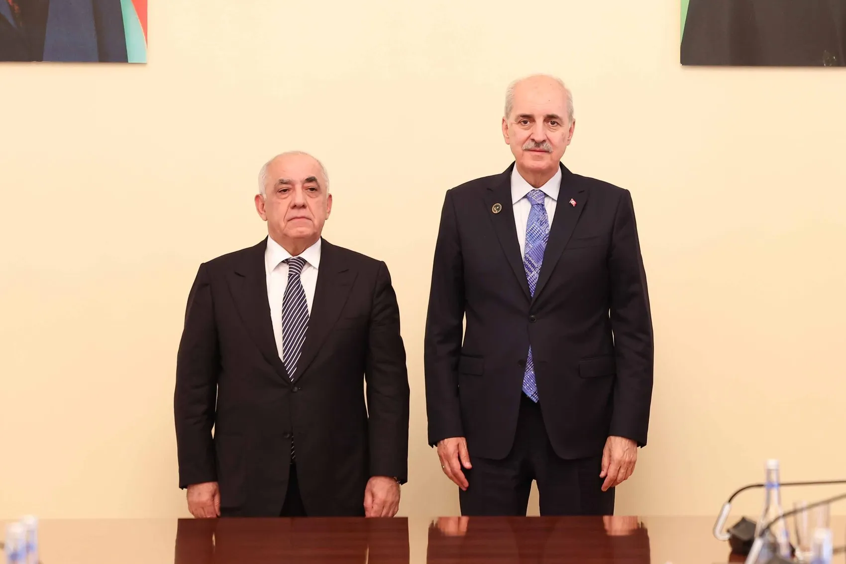 Numan Kurtulmuş Bakü’de Azerbaycanlı mevkidaşlarıyla bir araya geldi