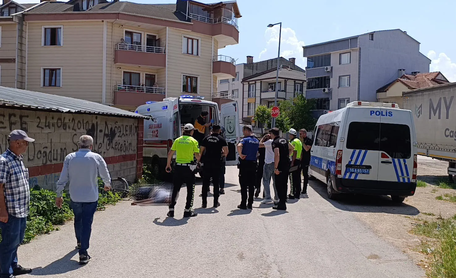 İnegöl'de acı son Bisiklet sürerken fenalaşan yaşlı adam öldü